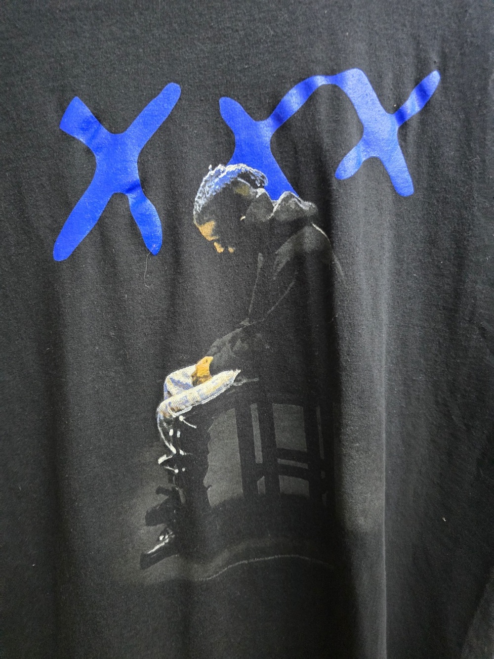 Blue XXX tentacion 
Black Graphic Tee - Men’s Casual Shirt